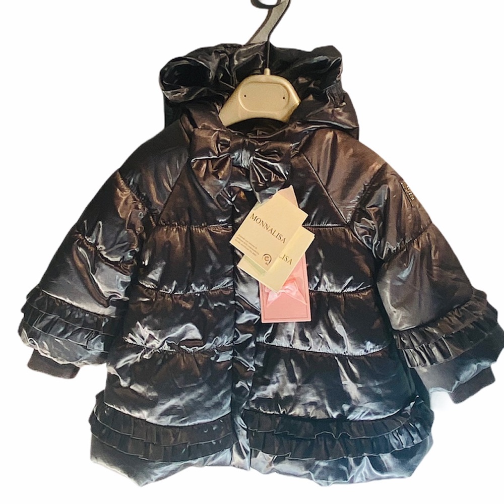 MONNALISA**Silver Baby Girl Coat**6 Mo. $435